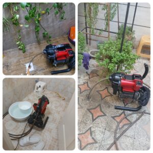 لوله بازکنی با دستگاه ژنراتور برقی