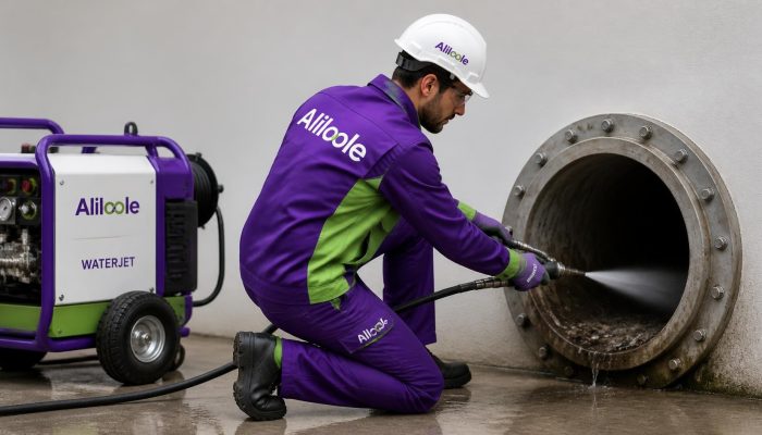 لوله بازکنی با دستگاه واترجت Aliloole